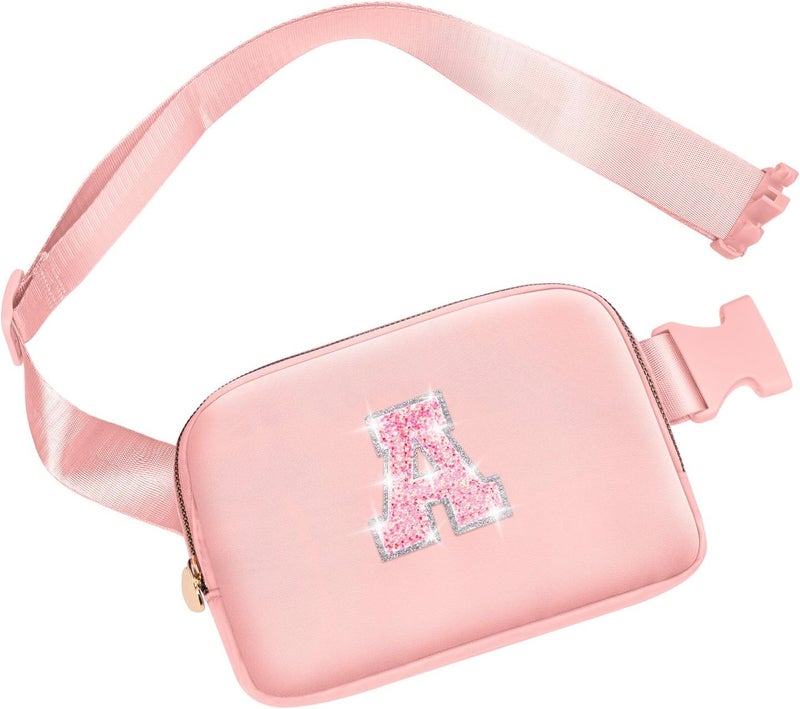 YQE Gifts for Girls 3 4 5 6 7 8 9 10 11 12 13 Year Old, Teens Kids Daughter Sister Gifts for Her, Crossbody Bags Fanny Pack Belt Bag for Girls Teen Cute Stuff Trendy (Peach, A) - Image 1